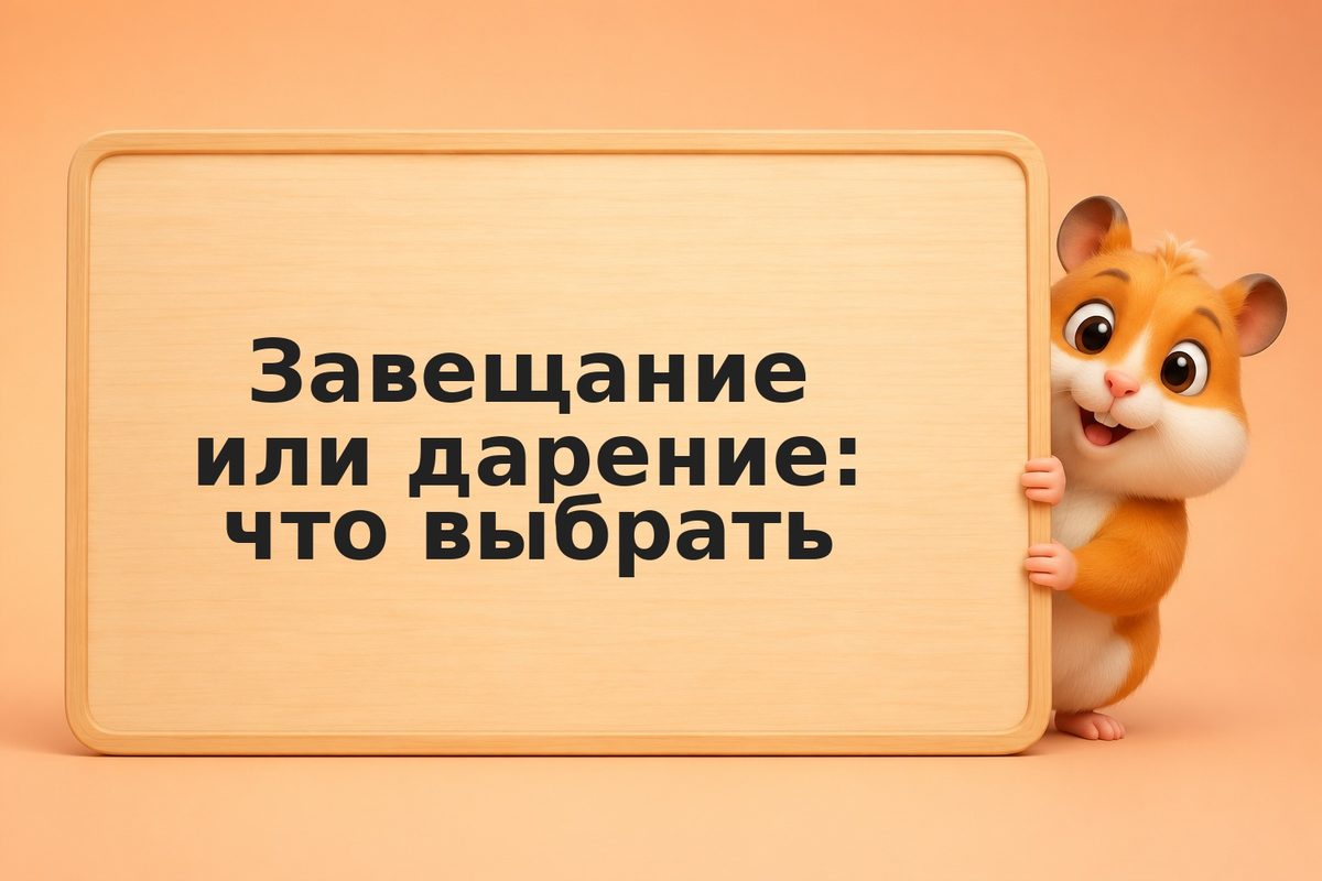 Завещание или дарение: что выбрать