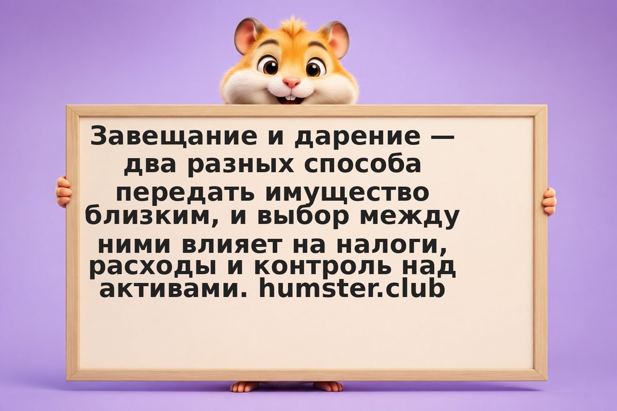 Завещание или дарение: что выбрать