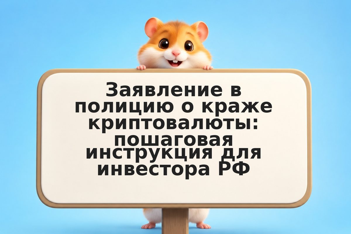 Заявление в полицию о краже криптовалюты: пошаговая инструкция для инвестора РФ