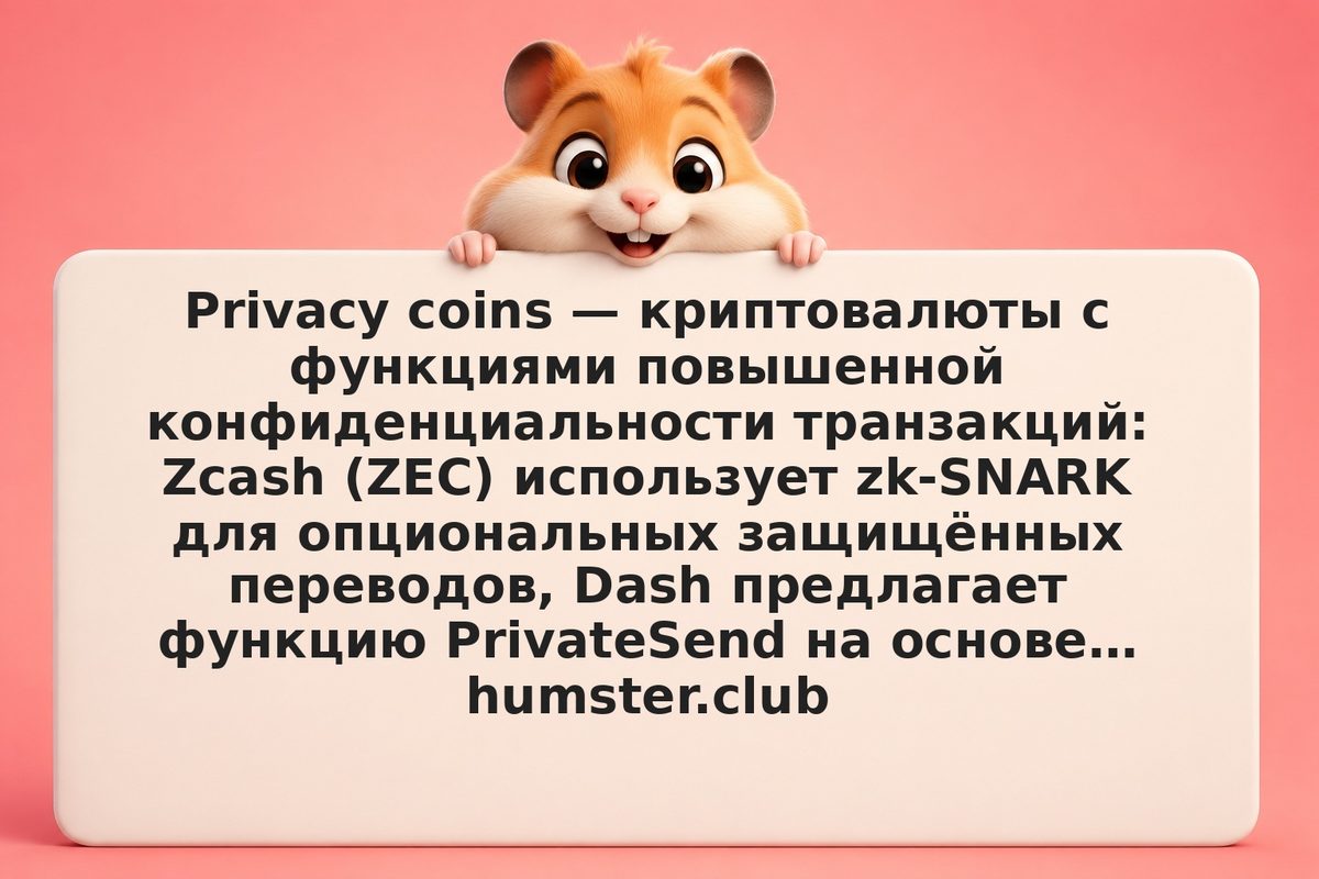 Privacy coins (Zcash, Dash) в России: правовой статус в 2026 году