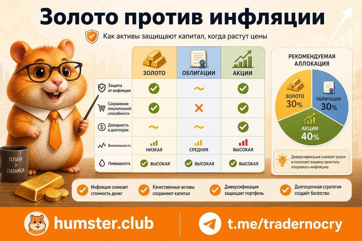 Золото в портфеле: реальная защита от инфляции и девальвации в 2026 году